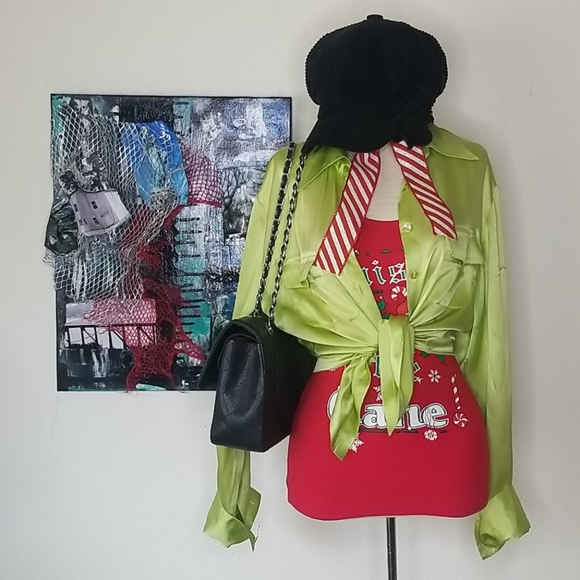 NBW! Bella handcrafted Christmas Tank Top - Picture 11 of 12